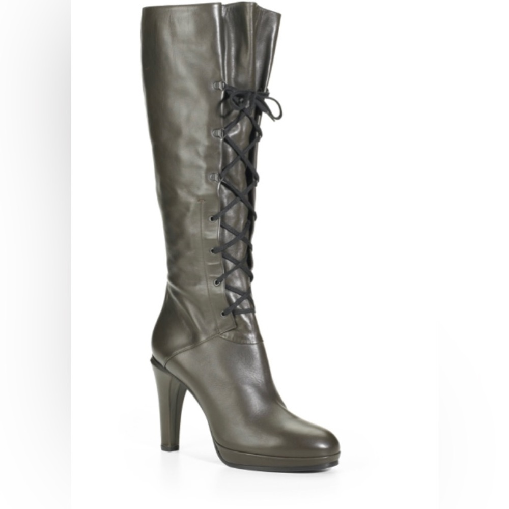 SEXY MAXMARA LACE UP BOOTS